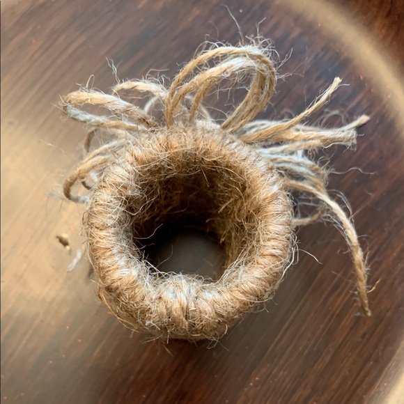New Fall Napkin Rings, Handmade Jute Wrapped Set of 4 - Picture 4 of 4